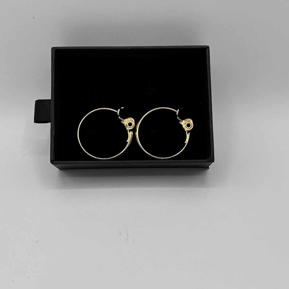 Monet Vintage Gold-Tone Clip-On Earrings 1.5”